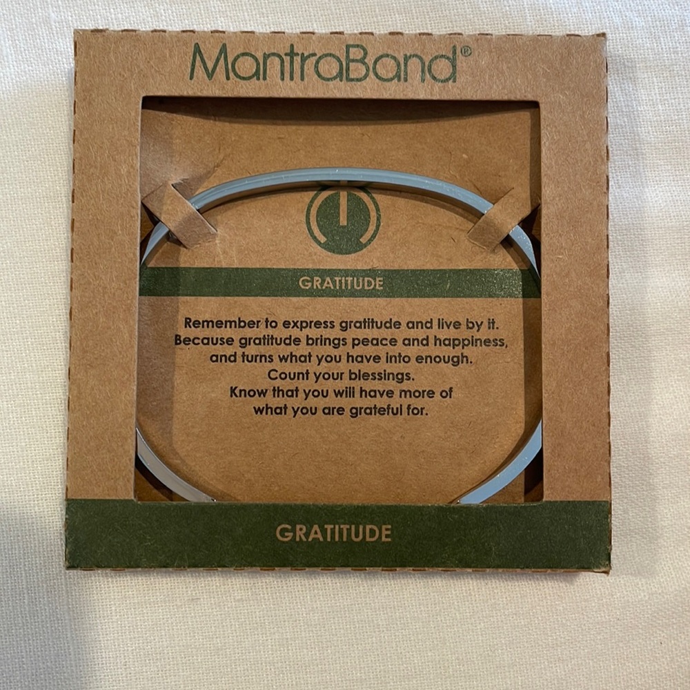 Mantra Band Gratitude Bracelet